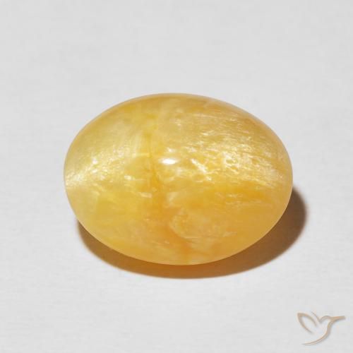 6.38ct 天然 亮金 猫眼蛋白石, 椭圆形, 不透明