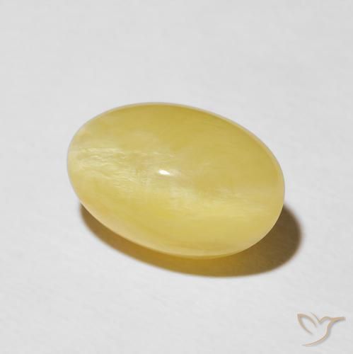 5.95克拉天然猫眼蛋白石，椭圆形，不透明