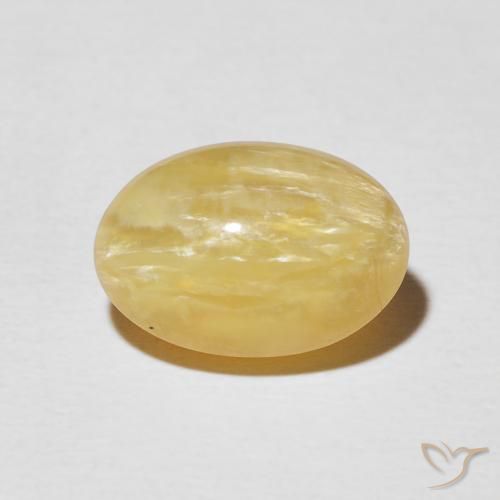 4.03ct 天然 中金 猫眼蛋白石, 椭圆形, 不透明