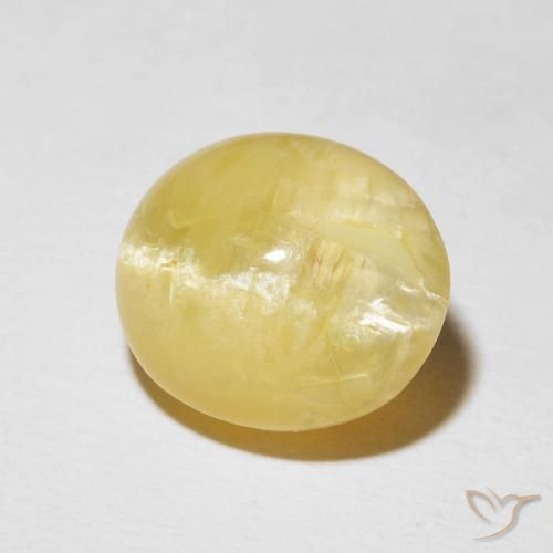 5.87克拉天然猫眼蛋白石，椭圆形，不透明