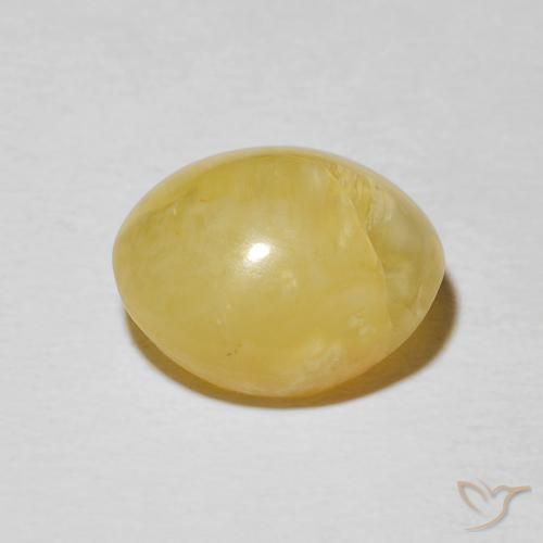 5.87克拉天然猫眼蛋白石，椭圆形，不透明