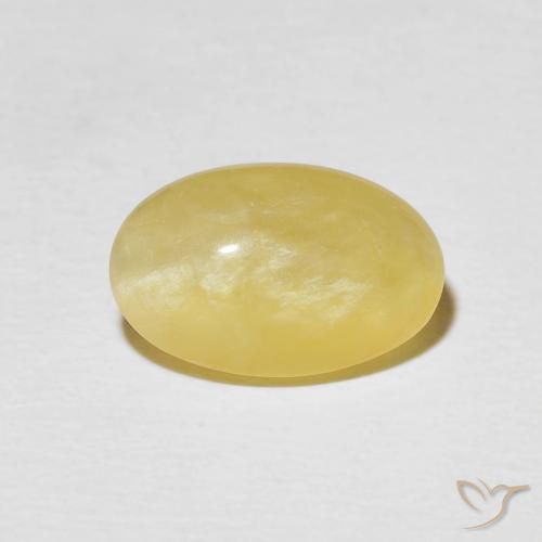 2.70ct 天然 淡黄色 猫眼蛋白石, 椭圆形, 不透明