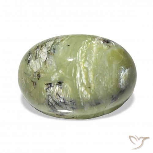 6.67ct 中绿色 猫眼蛋白石, 椭圆形, 不透明