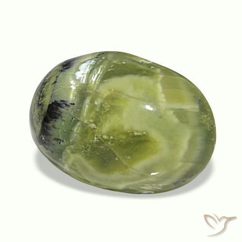 8.39克拉天然多色Cat's Eye Opal，椭圆形切割，17.2×12.1毫米，不透明
