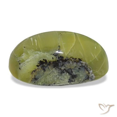 9.66克拉天然绿色Cat's Eye Opal，椭圆形切割，18.1×9.8毫米，不透明