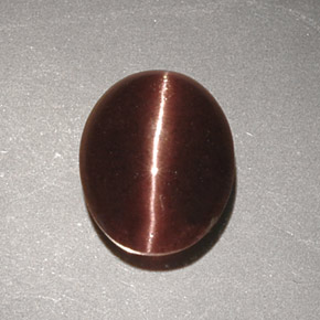 2.32克拉天然棕色Cat's Eye Scapolite，椭圆形切割，9.7×7.9毫米，不透明