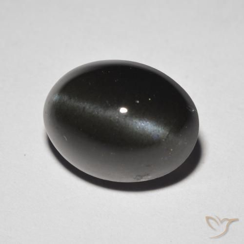 5.85克拉天然猫眼方柱石，椭圆形，半透明