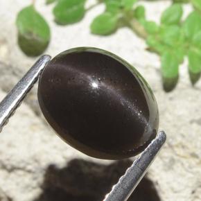 3.42克拉天然猫眼方柱石，椭圆形切割，半透明