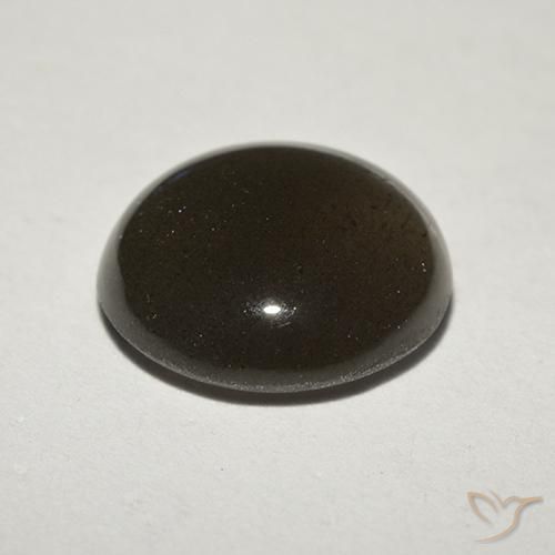 2.34克拉天然猫眼方柱石，圆形的，半透明