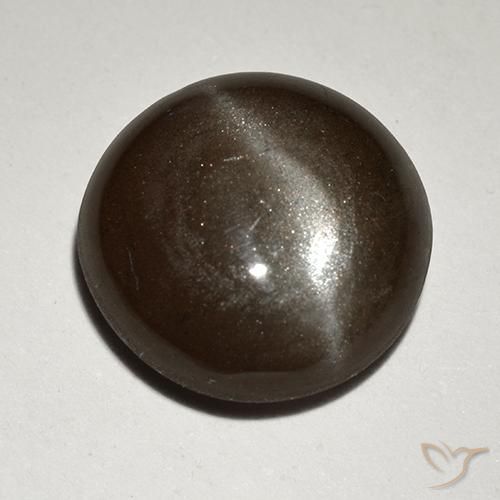 2.99克拉天然猫眼方柱石，圆形的，半透明