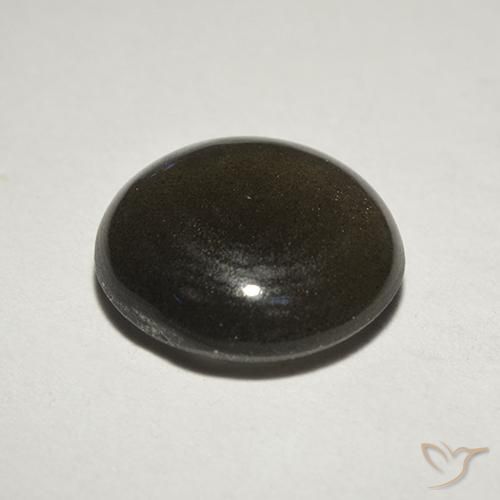 2.01克拉天然猫眼方柱石，圆形的，半透明