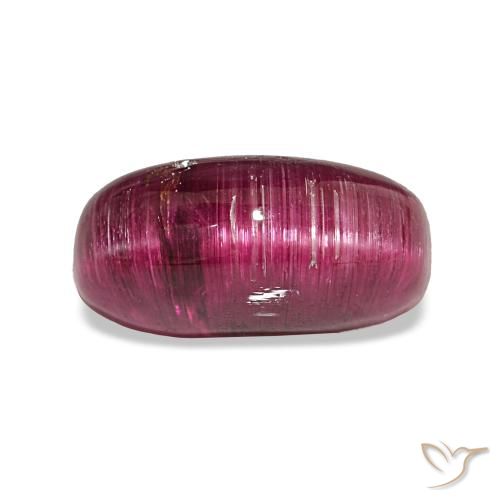 4.57克拉天然碧玺猫眼，垫形剪裁，半透明