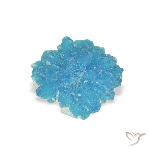 1.02ct 天然 蓝色 铁钙石, 花式切割, 不透明