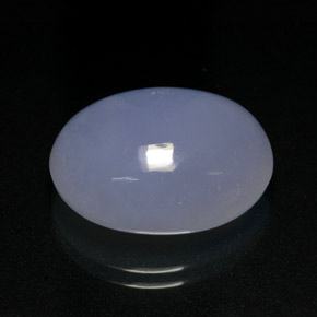 16.32克拉天然玉髓，椭圆形切割，19.2×15毫米，半透明