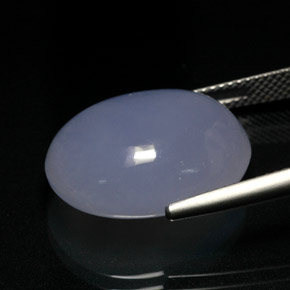 16.32克拉天然玉髓，椭圆形切割，19.2×15毫米，半透明
