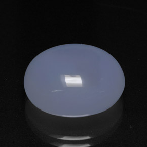 12.69克拉天然玉髓，椭圆形切割，16.5×14毫米，半透明
