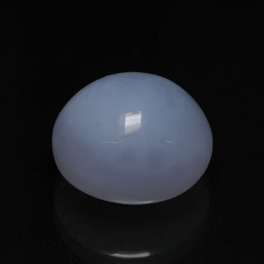 13.49克拉天然玉髓，椭圆形切割，15×12.9毫米，半透明