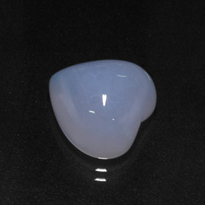 7.02克拉天然玉髓，心形，12.3×12.3毫米，半透明