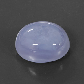 6.03克拉天然玉髓，椭圆形切割，12.1×10.1毫米，半透明