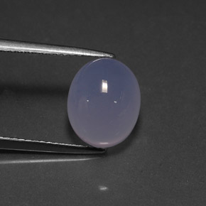5.27克拉天然玉髓，透明，11.1×9毫米，透明/半透明