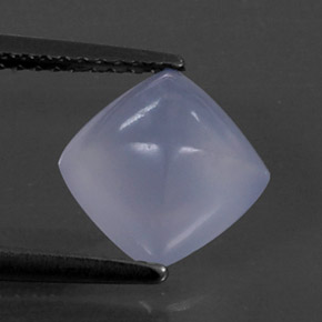 2.35克拉天然玉髓，透明，8×8毫米，透明/半透明