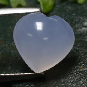 5.51克拉天然玉髓，心形，12×11.7毫米，半透明