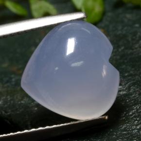 5.51克拉天然玉髓，心形，12×11.7毫米，半透明