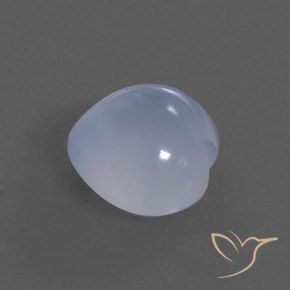 6.46克拉天然玉髓，心形，透明/半透明