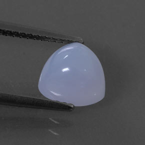 2.25克拉天然玉髓，透明，8×7.9毫米，透明/半透明