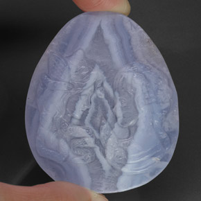 121.20克拉天然玉髓，透明，51.8×41.3毫米，透明/半透明