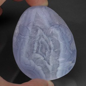 121.20克拉天然玉髓，透明，51.8×41.3毫米，透明/半透明
