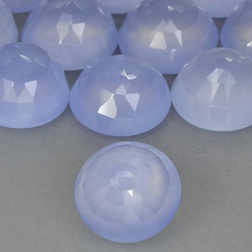 2.62克拉天然玉髓，圆形的，半透明