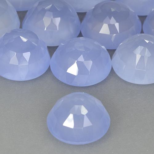 2.62克拉天然玉髓，圆形的，半透明