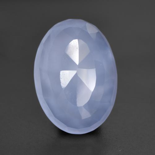 4.85克拉天然玉髓，椭圆形切割，13.9×10毫米，半透明