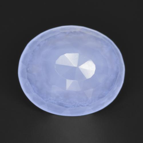 3.12克拉天然玉髓，椭圆形切割，半透明