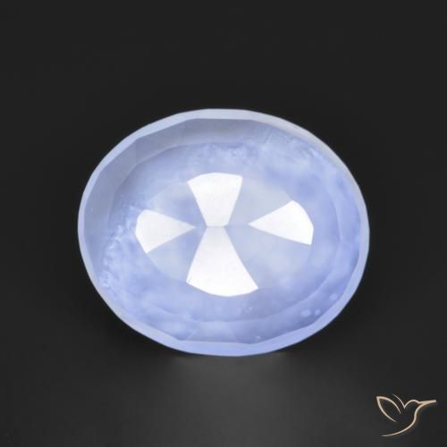 2.81克拉天然玉髓，椭圆形，半透明