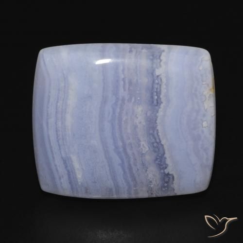23.32ct 天然 淡紫蓝色 玉髓, 软垫, 不透明
