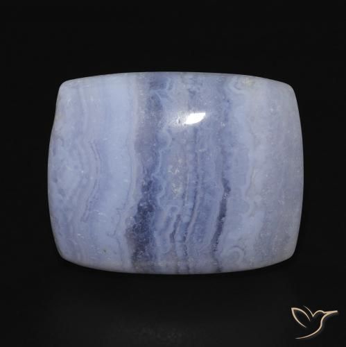 15.90ct 天然 淡紫蓝色 玉髓, 软垫, 不透明