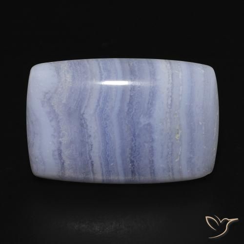 17.49ct 天然 浅蓝色 玉髓, 软垫, 不透明