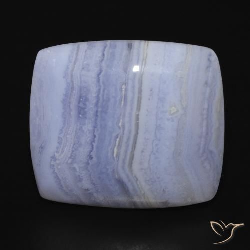 28.50ct 天然 浅蓝色 玉髓, 软垫, 不透明