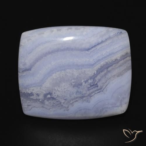 25.10ct 天然 紫罗兰蓝色 玉髓, 软垫, 不透明