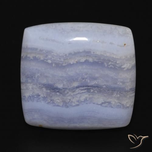 19.08ct 天然 浅蓝色 玉髓, 软垫, 不透明