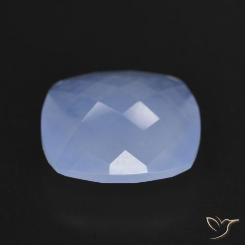 4.91克拉天然玉髓，软垫，半透明