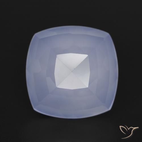 7.04ct 天然 浅紫罗兰色 玉髓, 软垫, 半透明