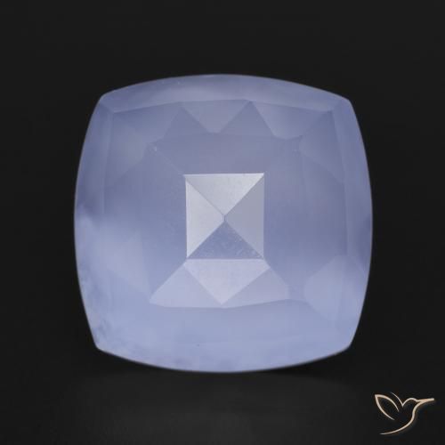 6.96ct 天然 皇家紫罗兰 玉髓, 软垫, 半透明