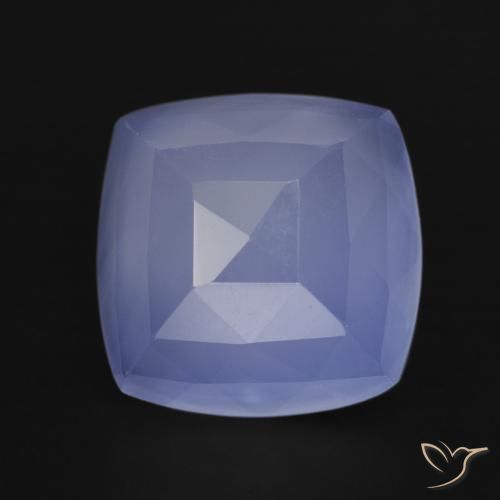7.05ct 天然 紫罗兰蓝色 玉髓, 软垫, 半透明