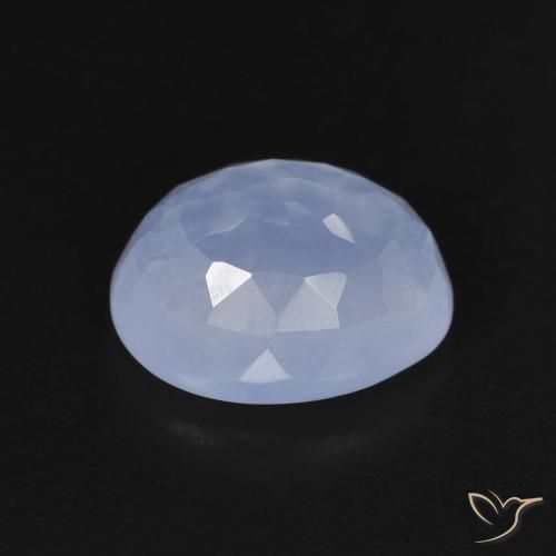 2.88克拉天然玉髓，椭圆形，透明