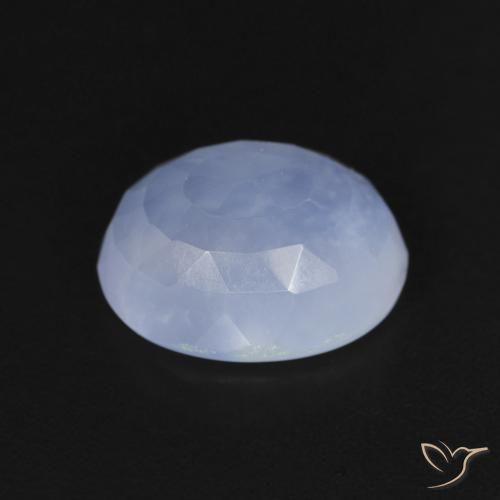 2.65克拉天然玉髓，椭圆形，透明