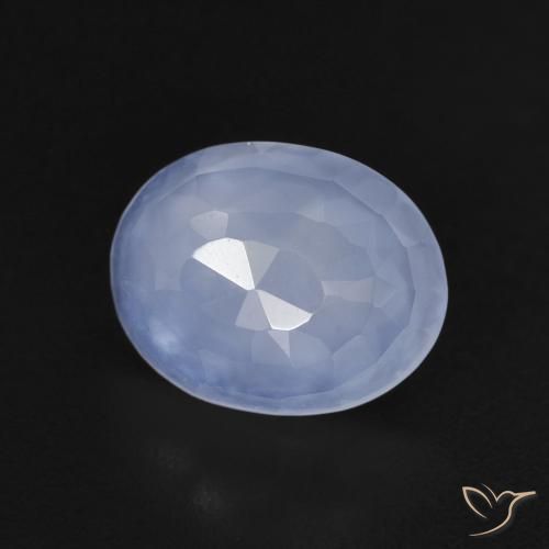 2.33克拉天然玉髓，椭圆形，透明