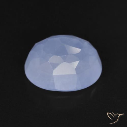 3.82克拉天然玉髓，椭圆形，透明